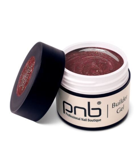 PNB builder gel BROWN SPARKLING, 15 ML 