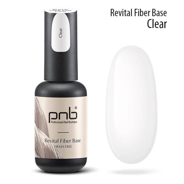 Revital Fiber UV/LED Base Clear, Hema Free/8ml