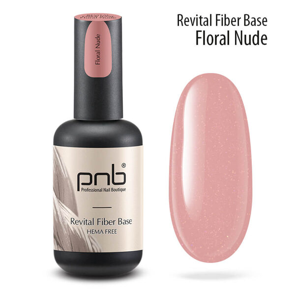 Revital Fiber UV/LED Base Floral Nude, Hema Free/17ml