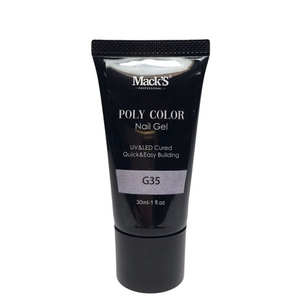 Mack's professional POLY COLOR NAIL GEL G35, 30ml