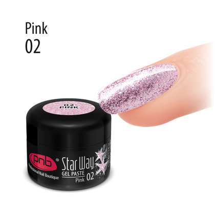 UV/LED Gel Paste PNB Star Way, 02 Pink, 5 ml
