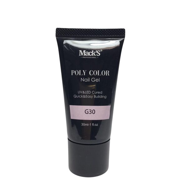 Mack's professional POLY COLOR NAIL GEL G30, 30ml