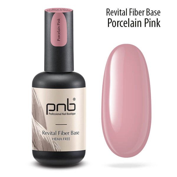 Revital Fiber UV/LED base Porcelain pink, Hema Free/ 17ml