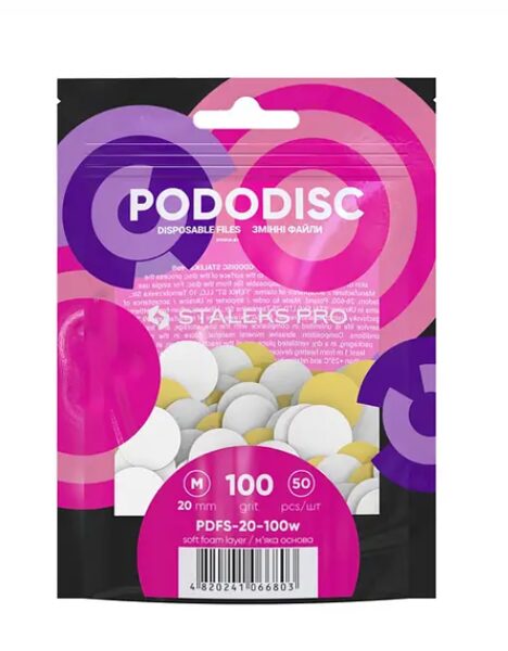 STALEKS PRO maināmie faili pedikīra diskam (PDFS-25-100w) L 100GRITI, 50gb