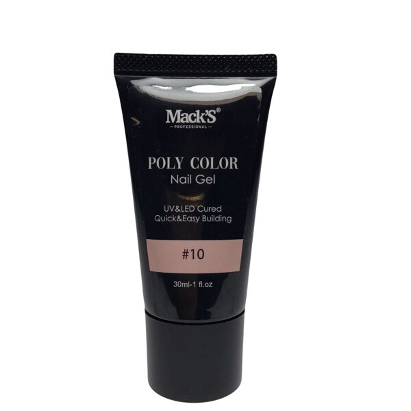 Mack's professional POLY COLOR NAIL GEL #10 30ml