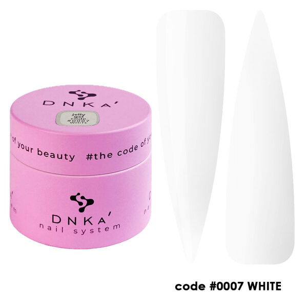 DNKA Jelly Gel, code #0007, WHITE 15 ml