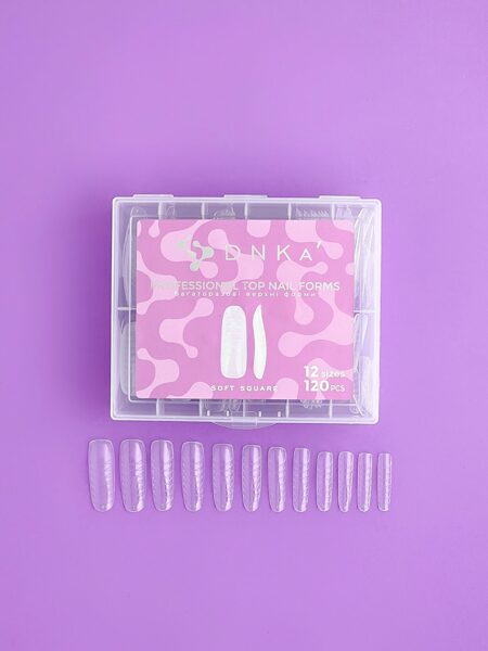 DNKa’ Top Nail Forms Soft Square,120pcs